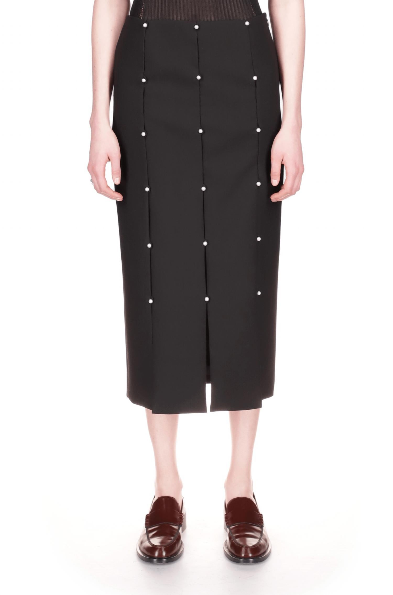 Marina Moscone - Carwash Tubino Pearl Midi Skirt
