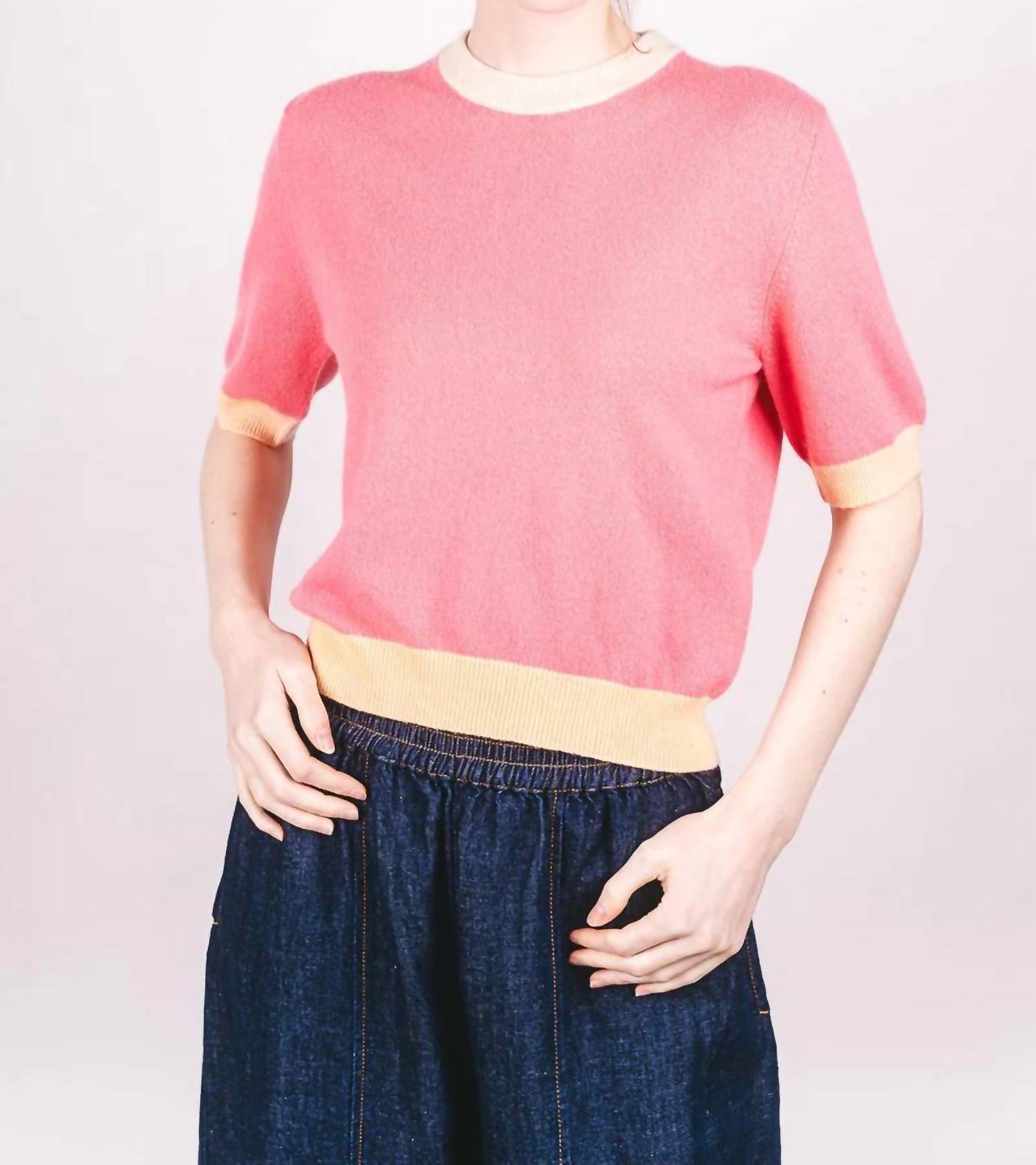 Jumper1234 - Many Contrast Cashmere T-shirt