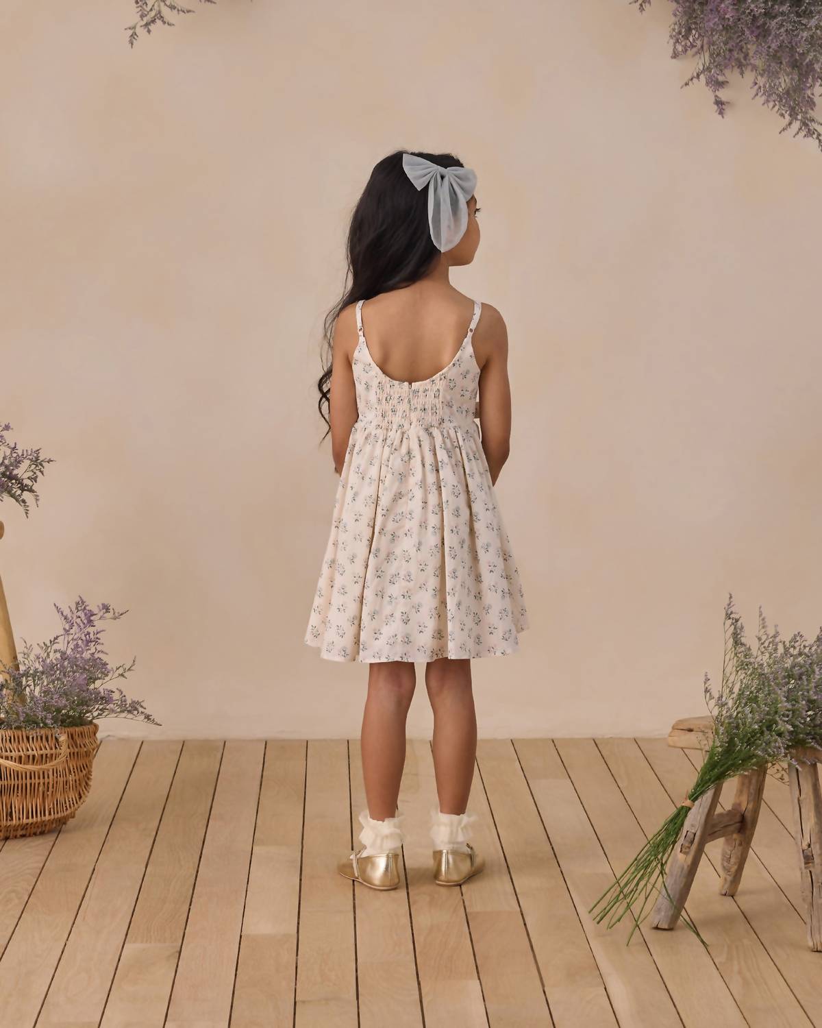 NORALEE Betsy Dress in summer ditsy - kids' dress - alternate view