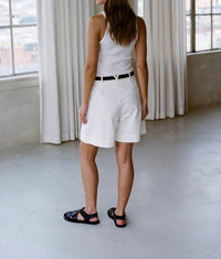 A.Ren - Woven Cotton Straight Leg Short