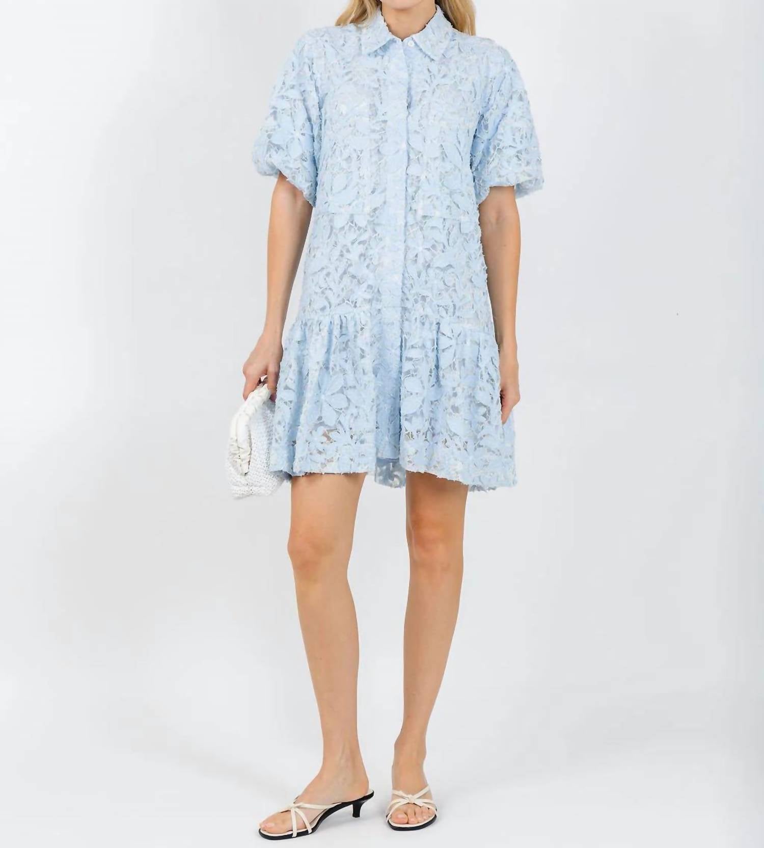 Simkhai - Crissy Cotton Lace Mini Dress