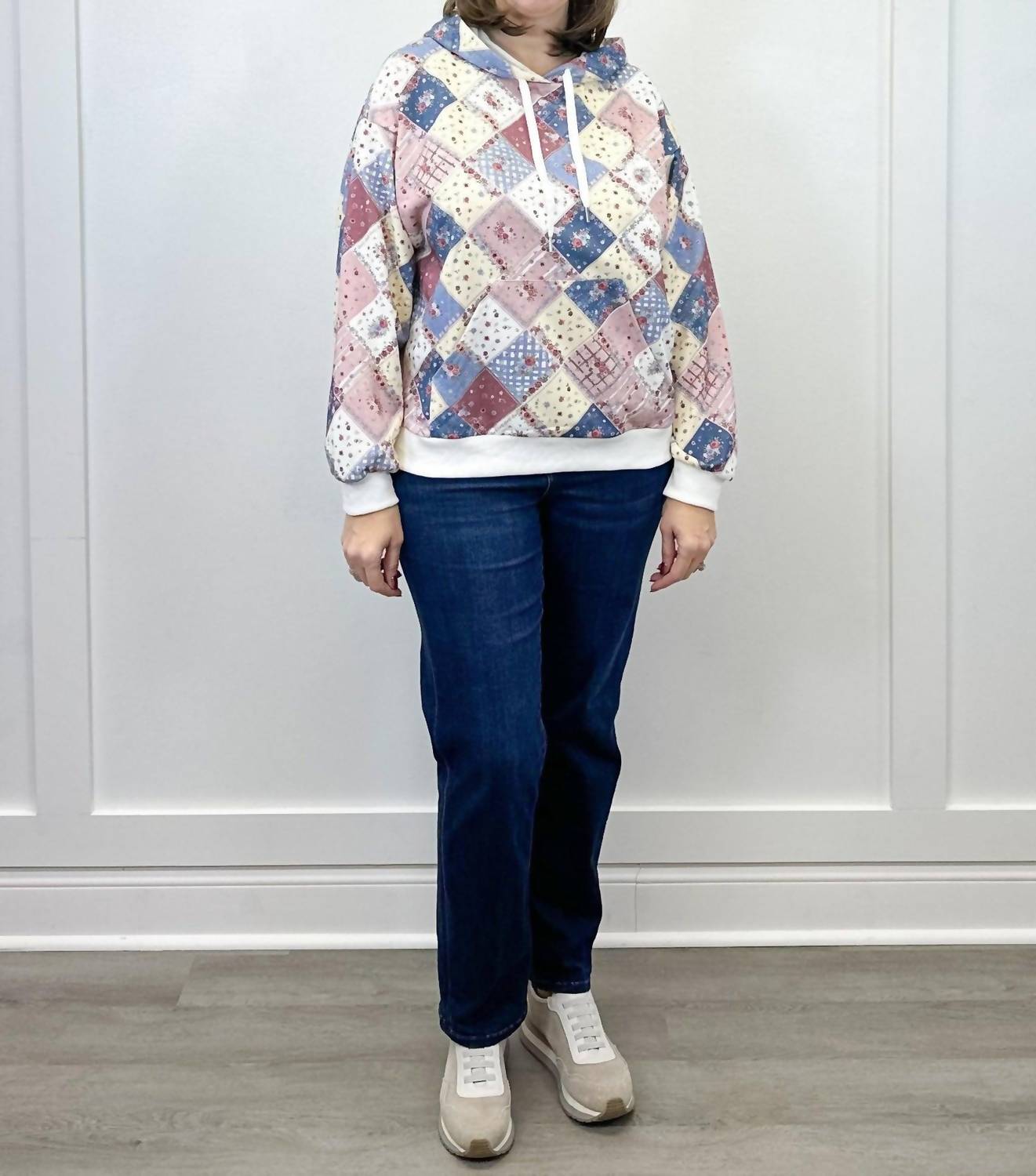 Main Strip - Spring Patchwork Quilted Hoodie