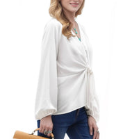 Icebird - Long Sleeve V Neck Blouse
