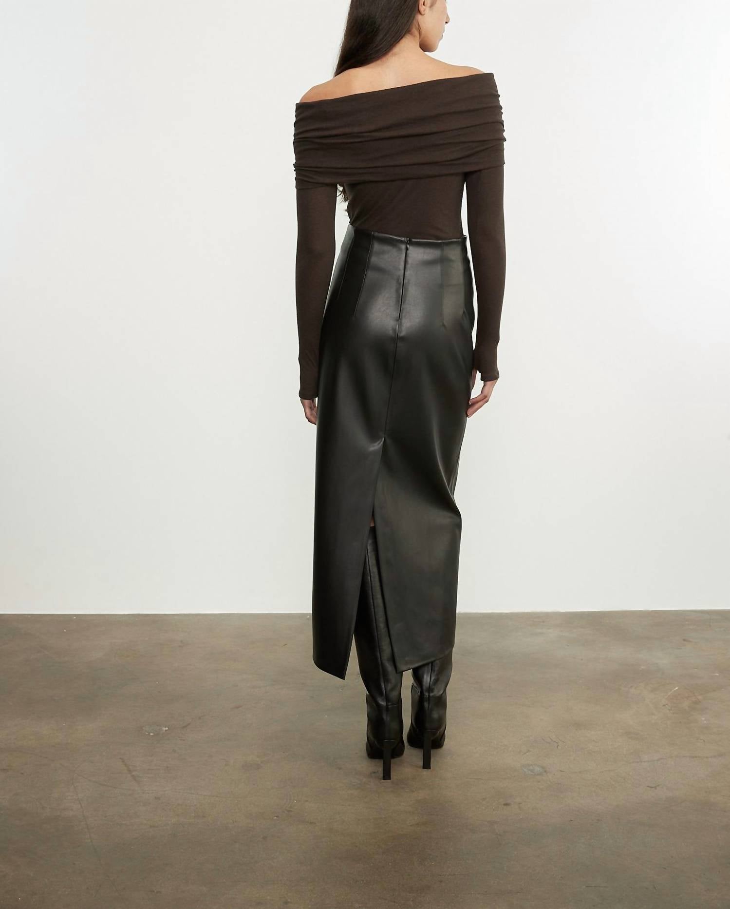 Enza Costa - CASHMERE LONG SLEEVE OFF-SHOULDER TOP