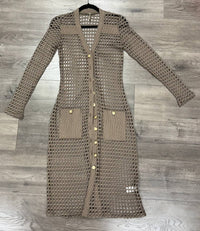 Pete - Women's Coco Crochet Long Cardigan
