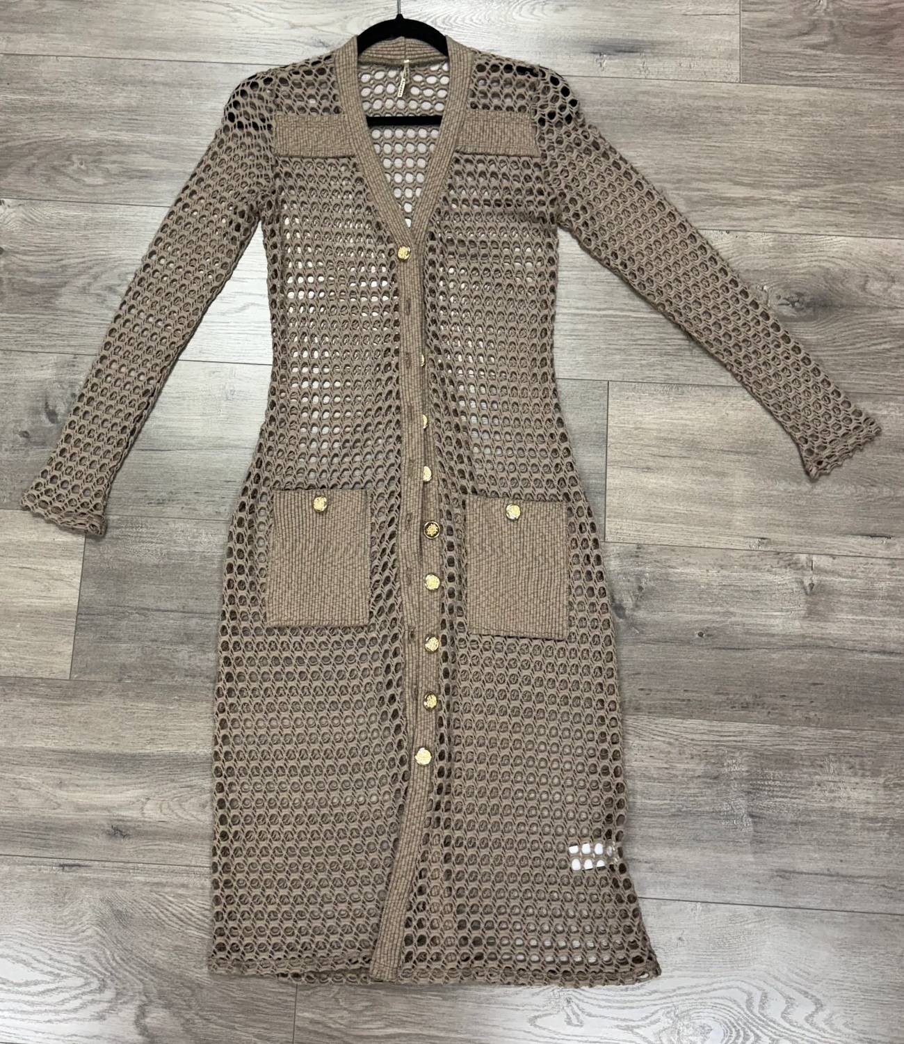 Pete - Women's Coco Crochet Long Cardigan