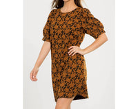 Thml - Textured Dress With Puff Sleeves