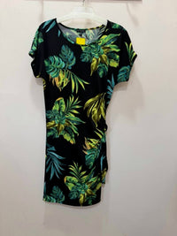 Conrad C Women's Aruba Dress in black with turquoise teal and lime - women's dress