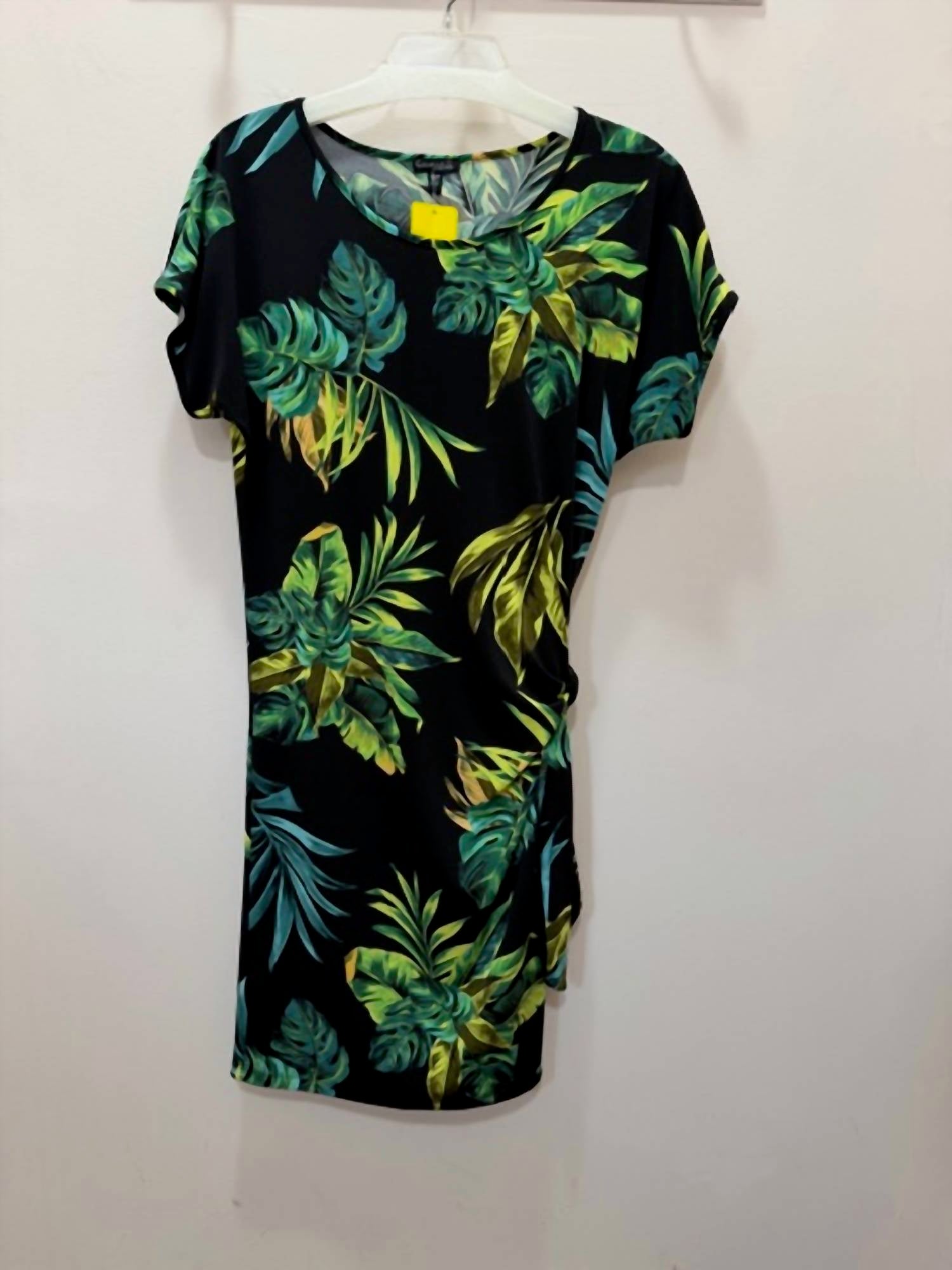 Conrad C Women's Aruba Dress in black with turquoise teal and lime - women's dress
