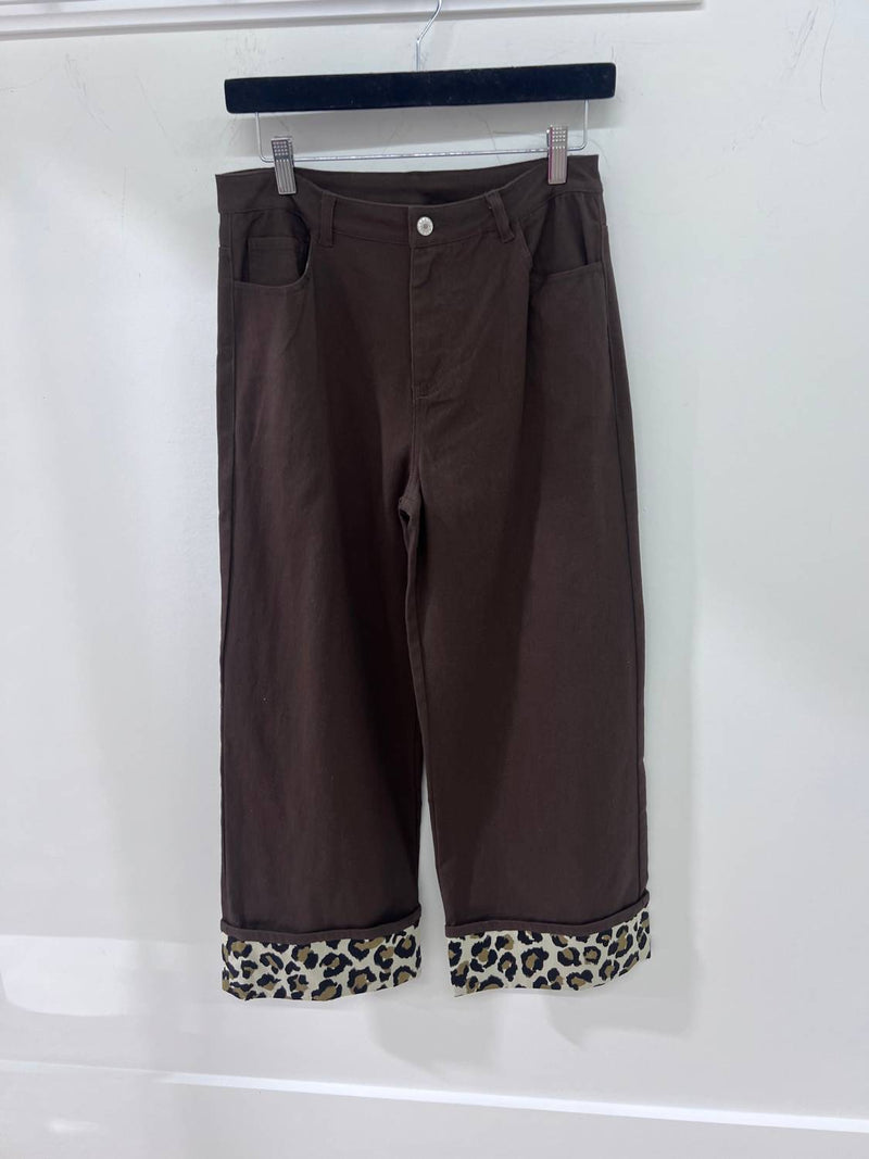 entro Women's Wild Thoughts Pant in brown - women's pants