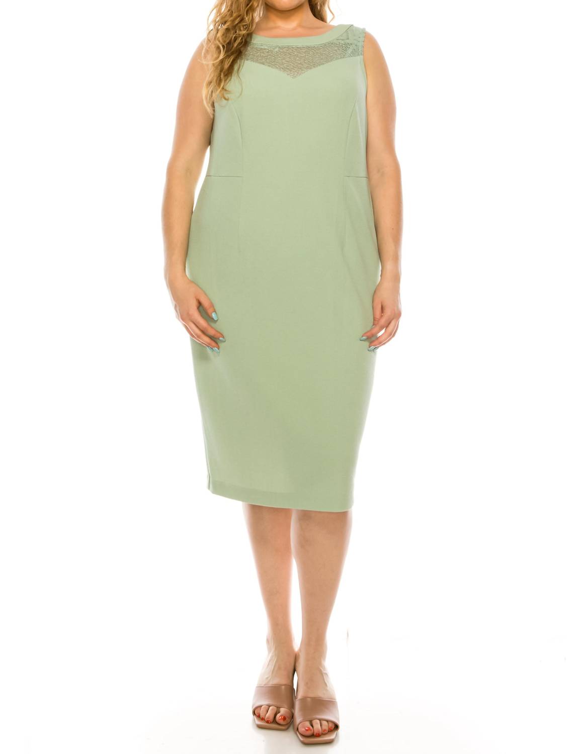 Maya Brooke - Two Piece 3/4 Sleeve Jacket Dress Set