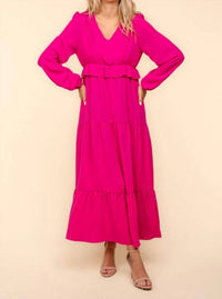Haptics - Holly Pintuck Midi Dress