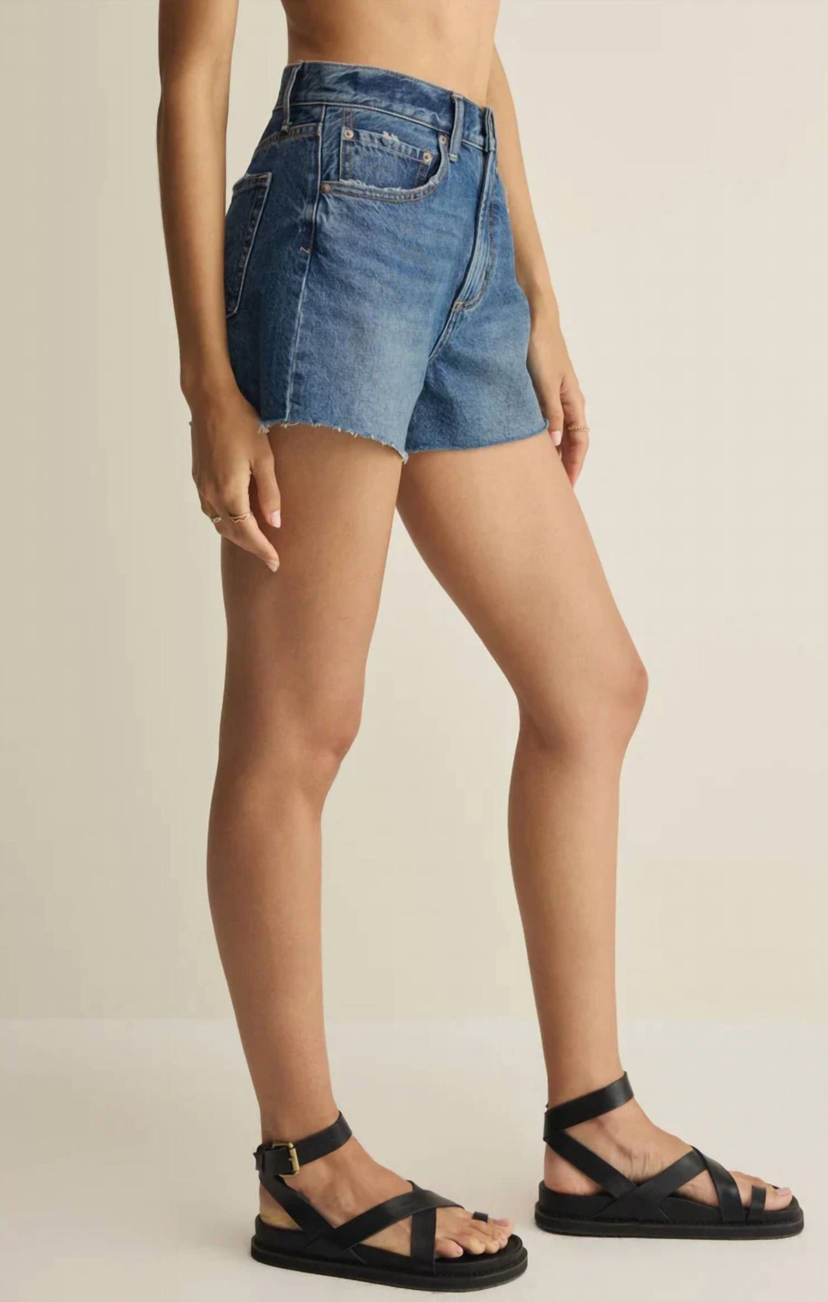 Z Supply - Alex High Rise Denim Shorts
