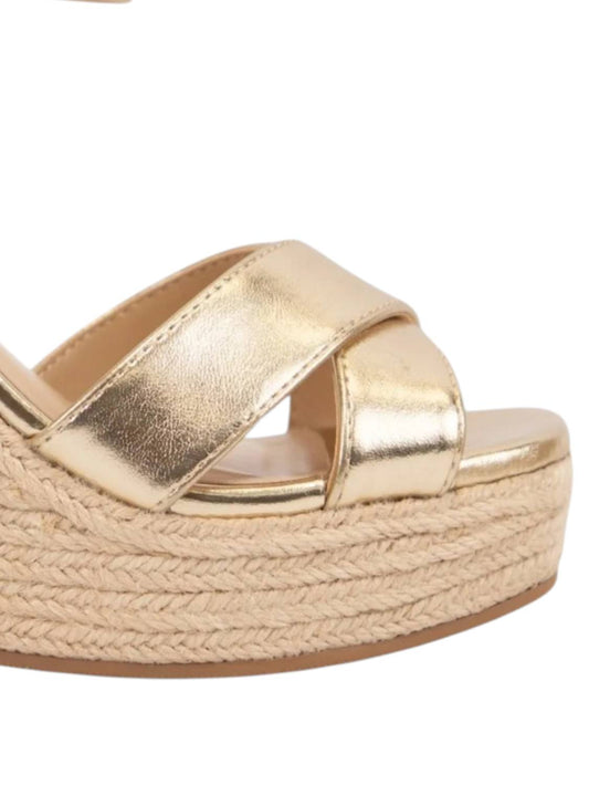 Fortune Dynamic - Women's Cross Strap Espadrille Wedge Heel
