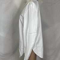 Calcaterra Basic Button-up Blouse in white - women's blouse - detail view