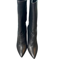 42 GOLD Women's Suede & Leather Boot in black - women's shoe - detail view