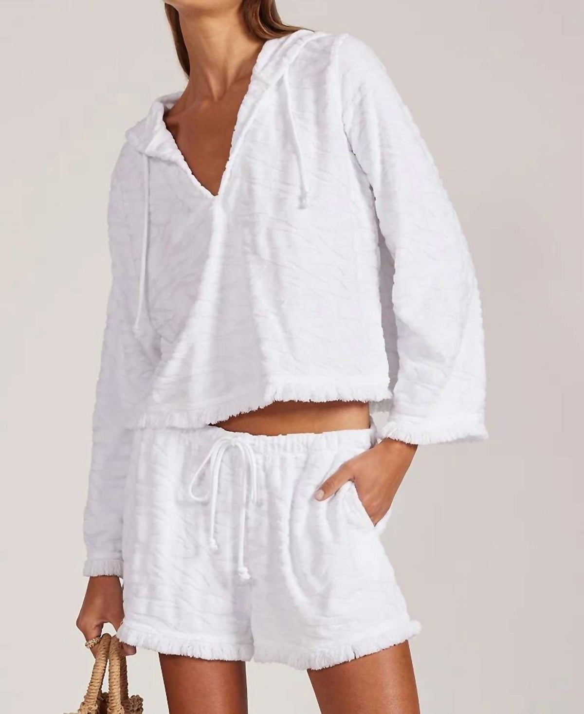 Bobi - Washed Terry Pullover Hoodie