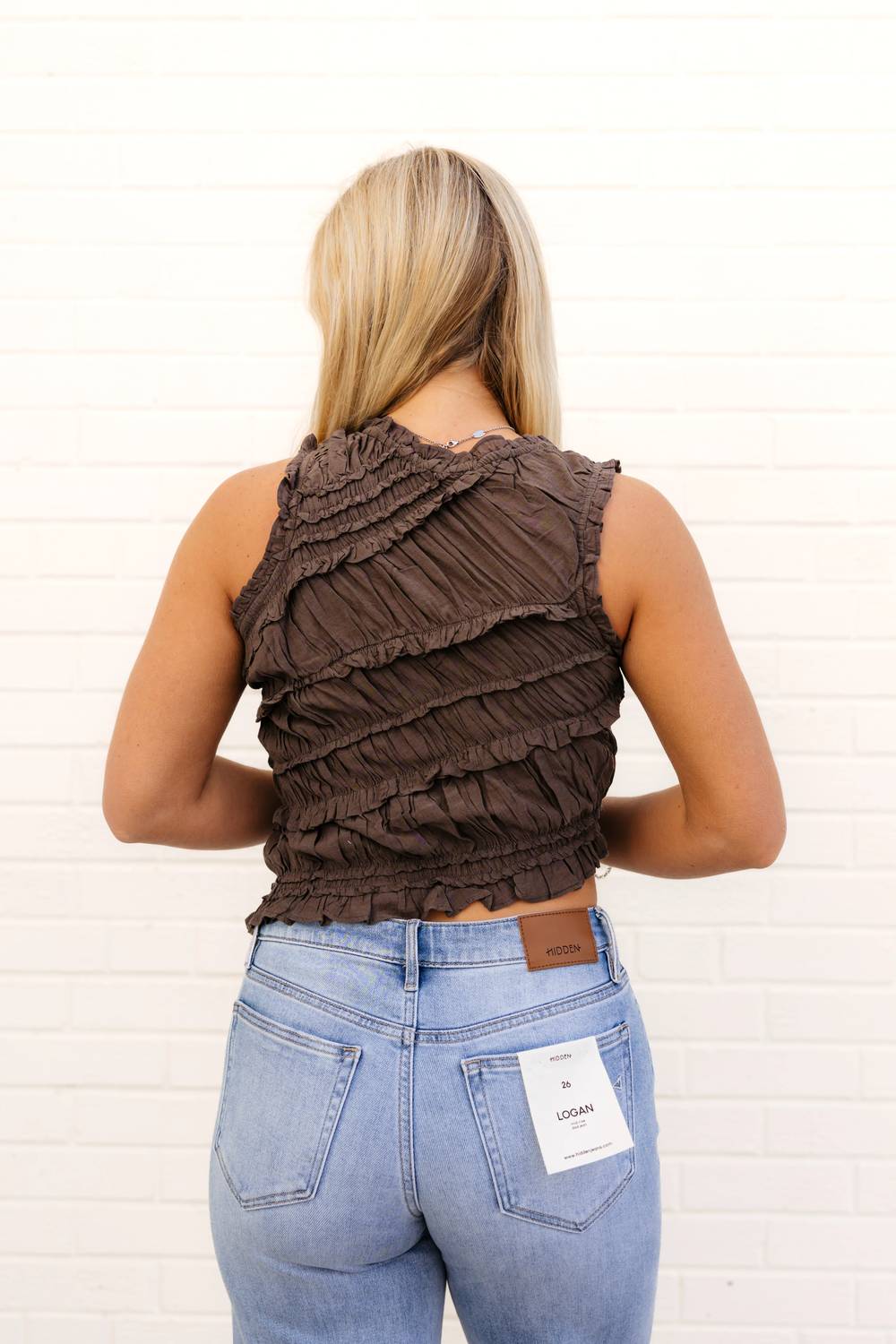 Free People - Pink Sands Smocked Top