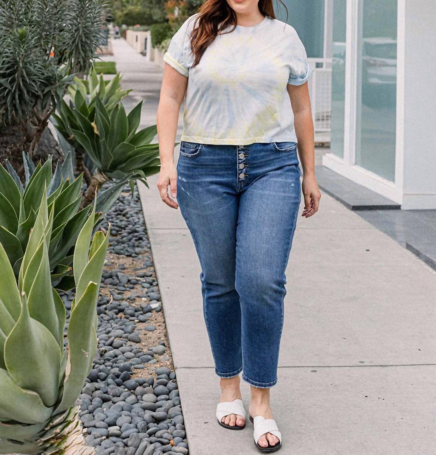 Vervet By Flying Monkey - Rivers Stretch Mom Jeans