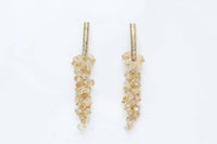 Avenue Chic - Women's Citrine Grape Earrings
