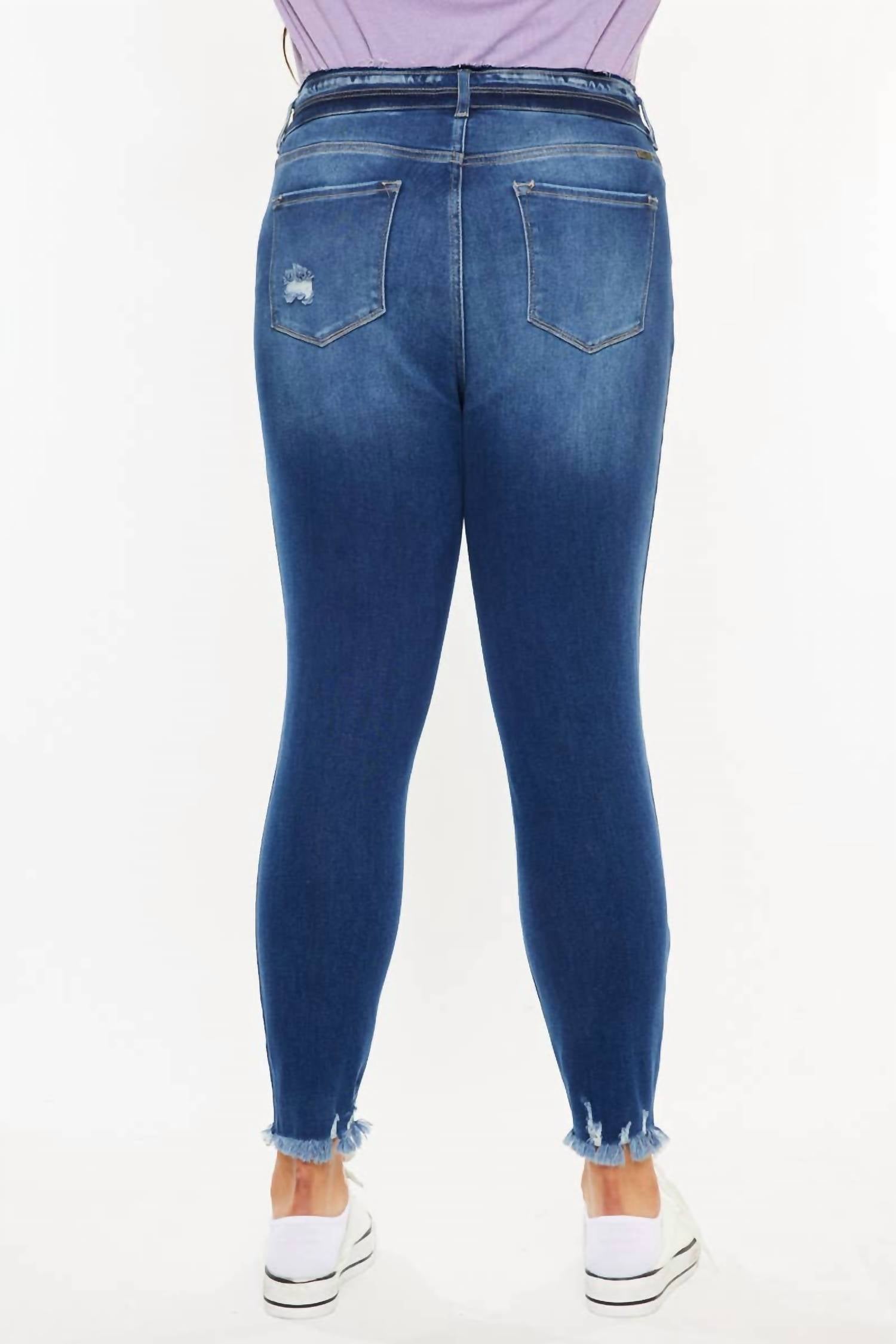 Kancan - High Rise Double Button Skinnies