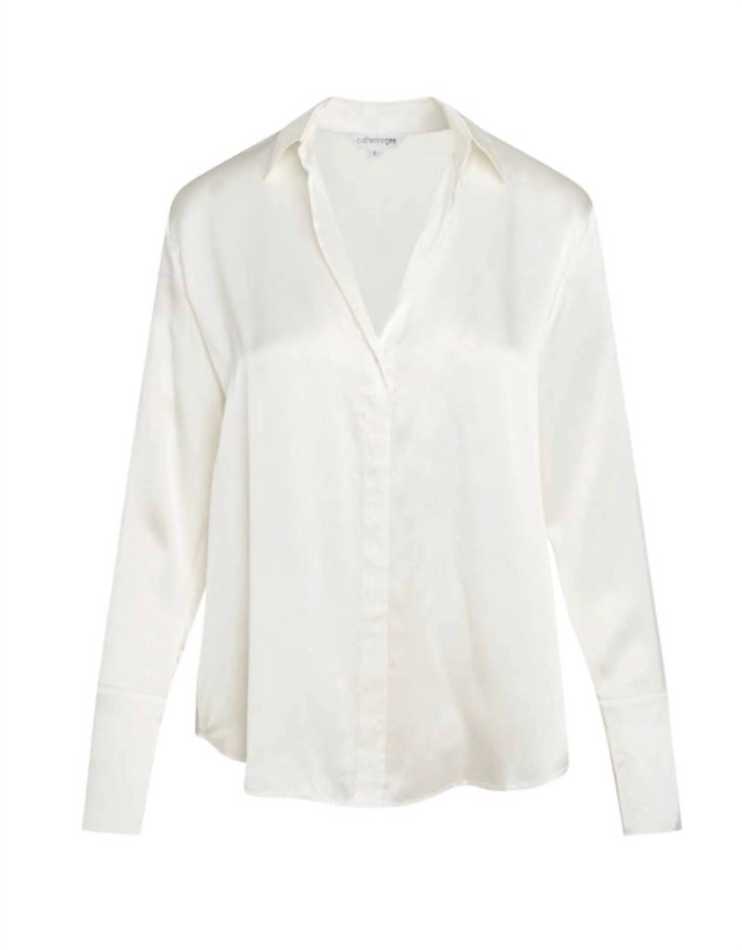 Catherine Gee - Daria French Cuff Silk Blouse