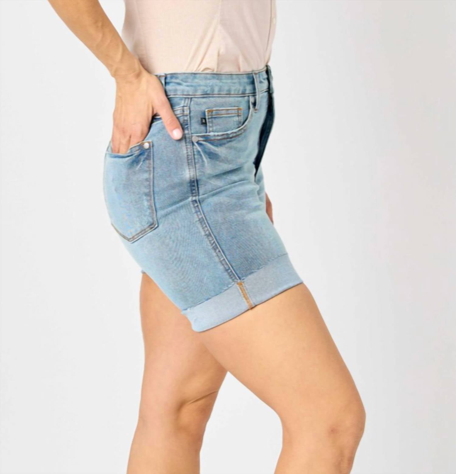 Judy Blue - Tummy Control Cool Denim Shorts
