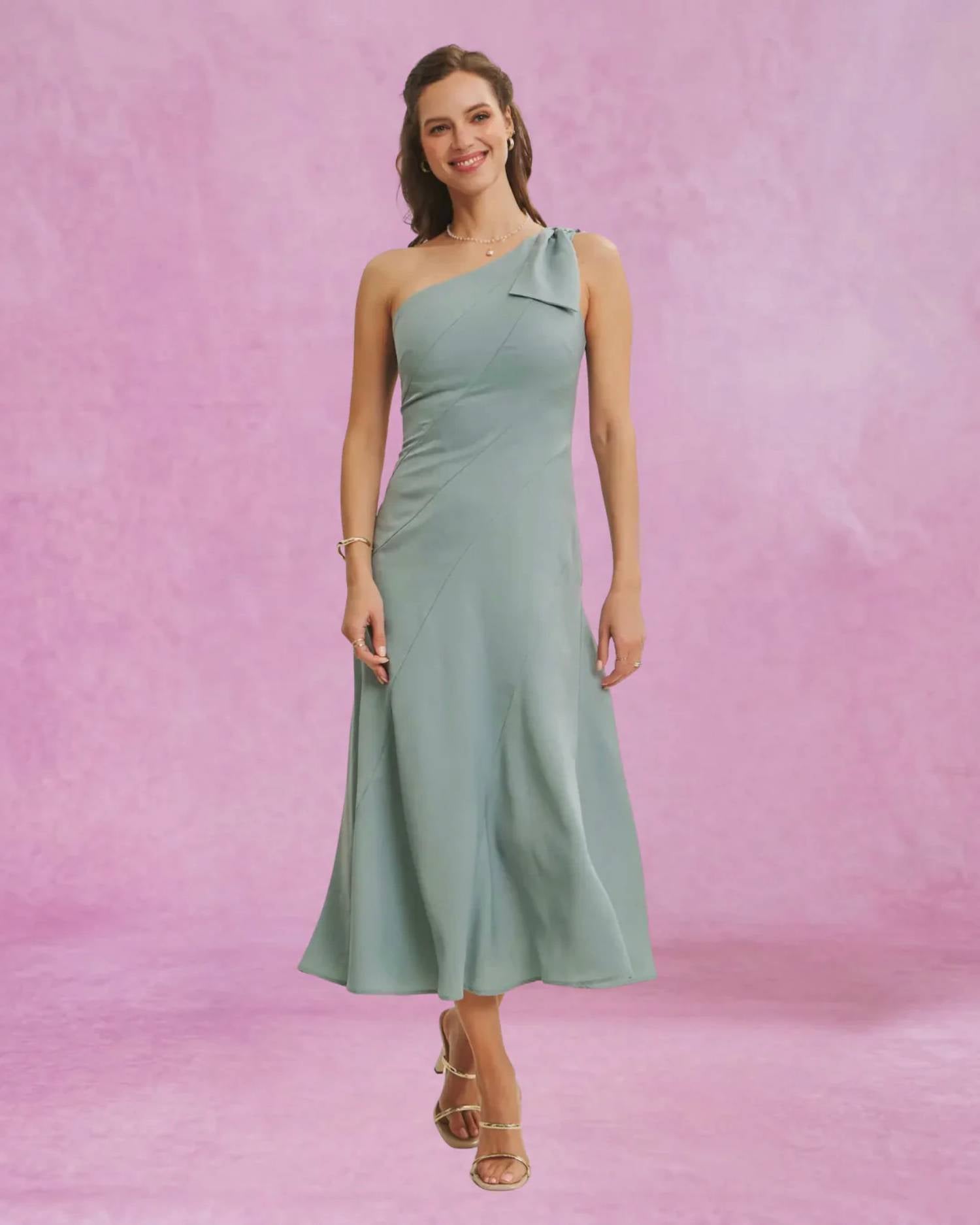 In February - One Shoulder Midi Dress