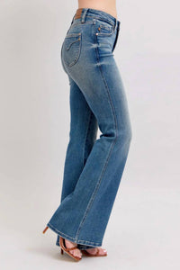 Judy Blue - Mid Rise Tummy Control Vintage Flare Jeans