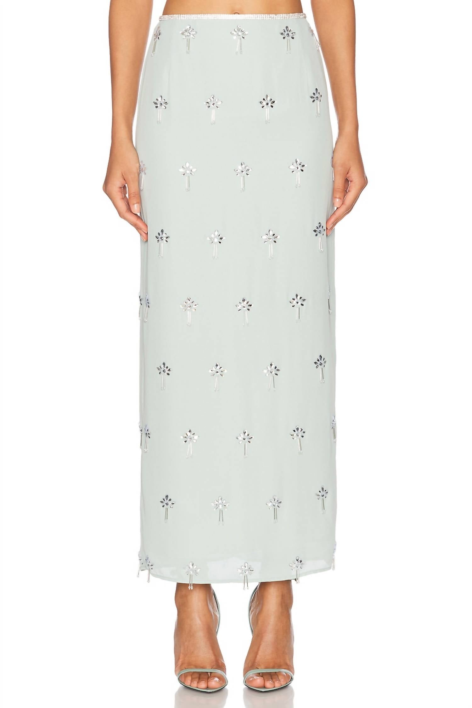 Leo Lin - Clementine Embellished Maxi Skirt