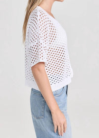 Splendid - Nova Pointelle Short Sleeve Cardigan