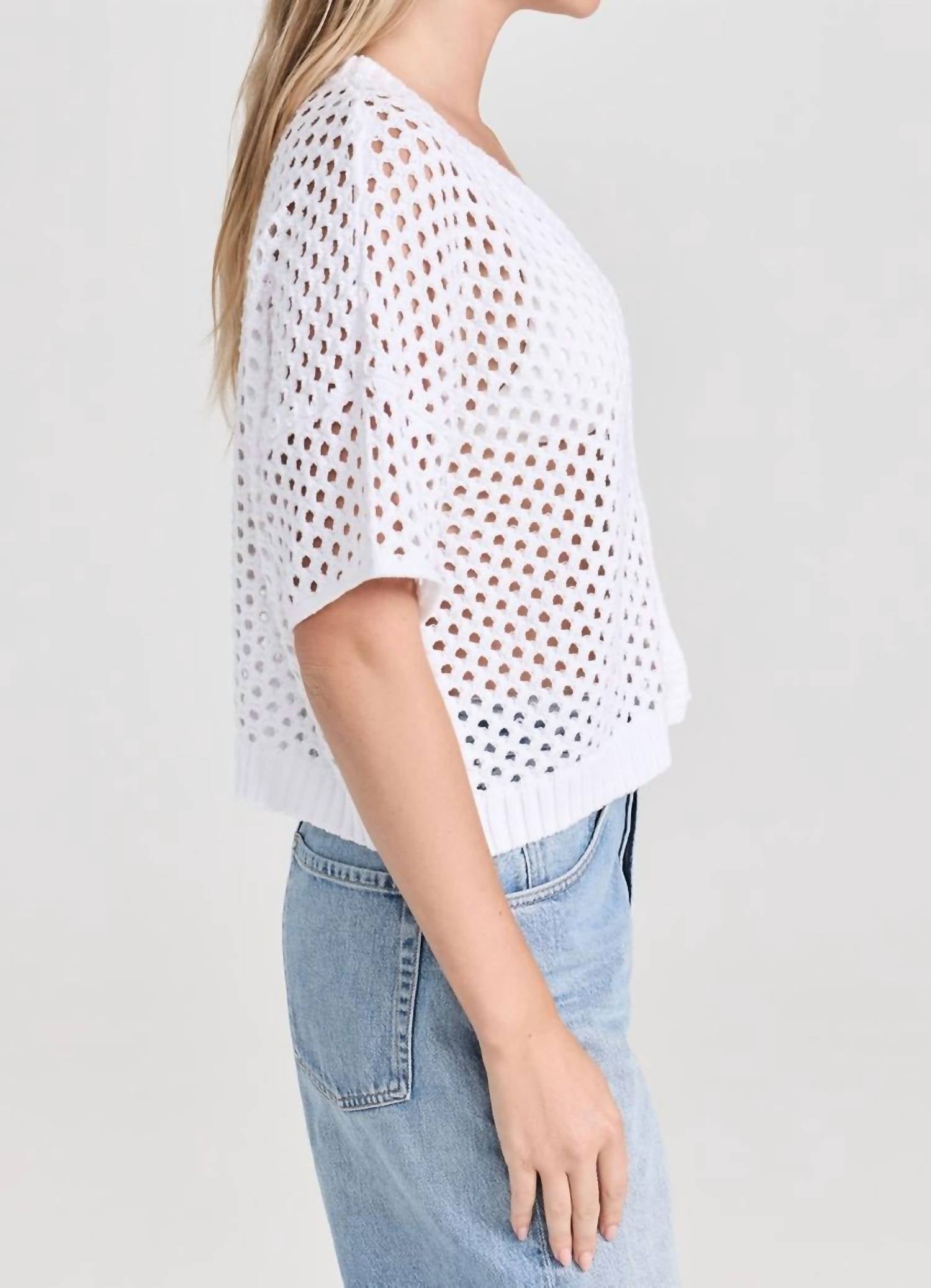 Splendid - Nova Pointelle Short Sleeve Cardigan