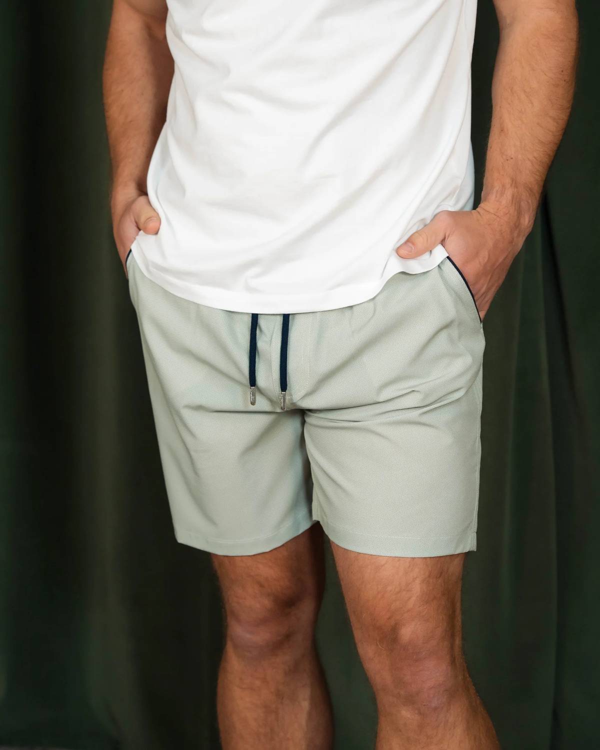 Stone Rose - Men's Printed Birdseye Swim Trunk