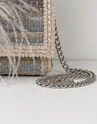 Elektra'S Workshop - Women's Ostrich Feather Shoulder Bag