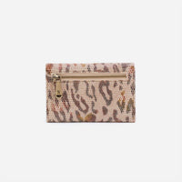 HOBO Women's Jill Trifold Wallet in summer safari - women's bag - detail view