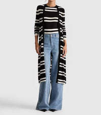 Alice + Olivia - Callan Striped Maxi Cardigan