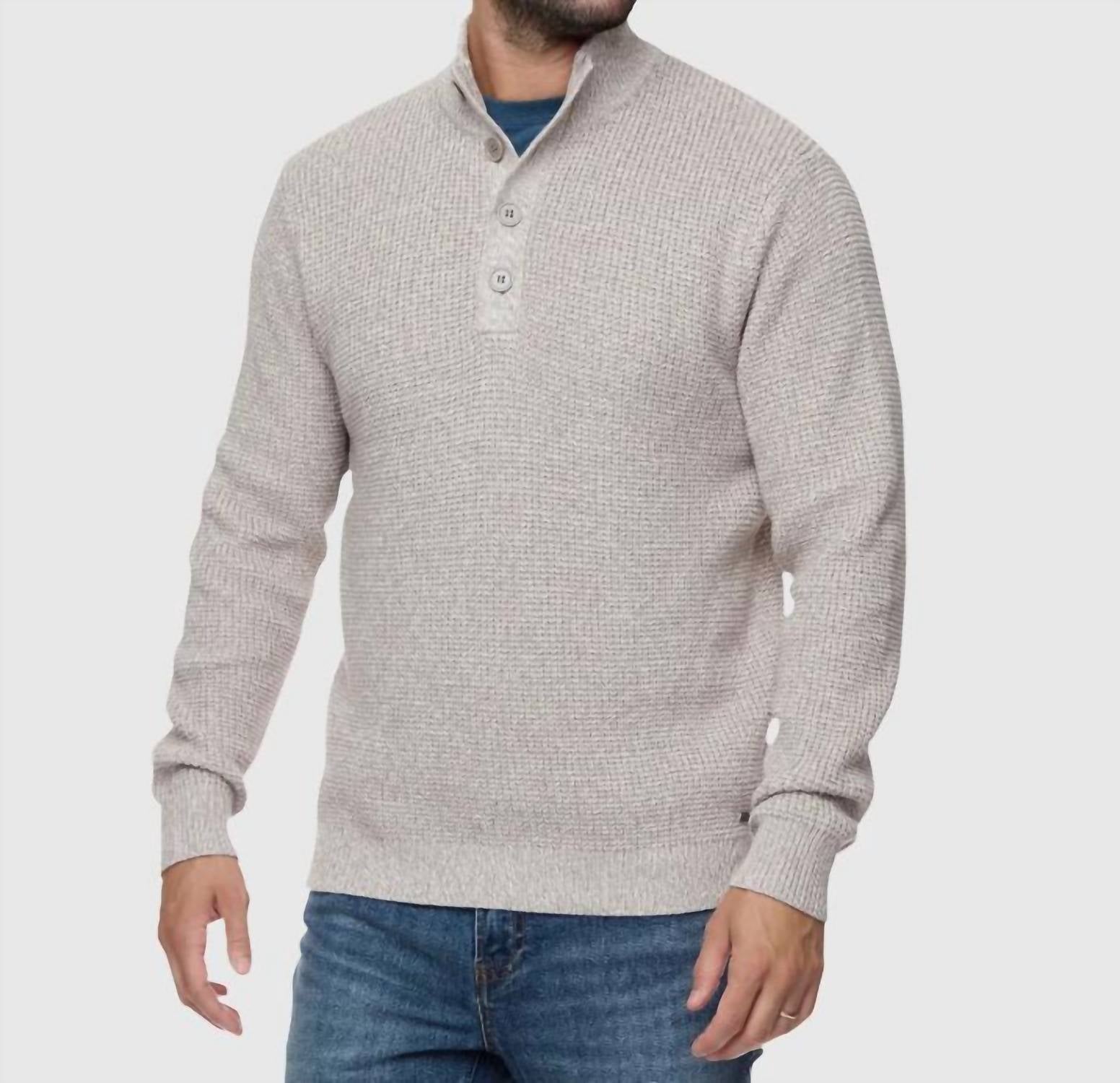 Flags & Anthem - Denver Cooling Button Mock Neck Sweater