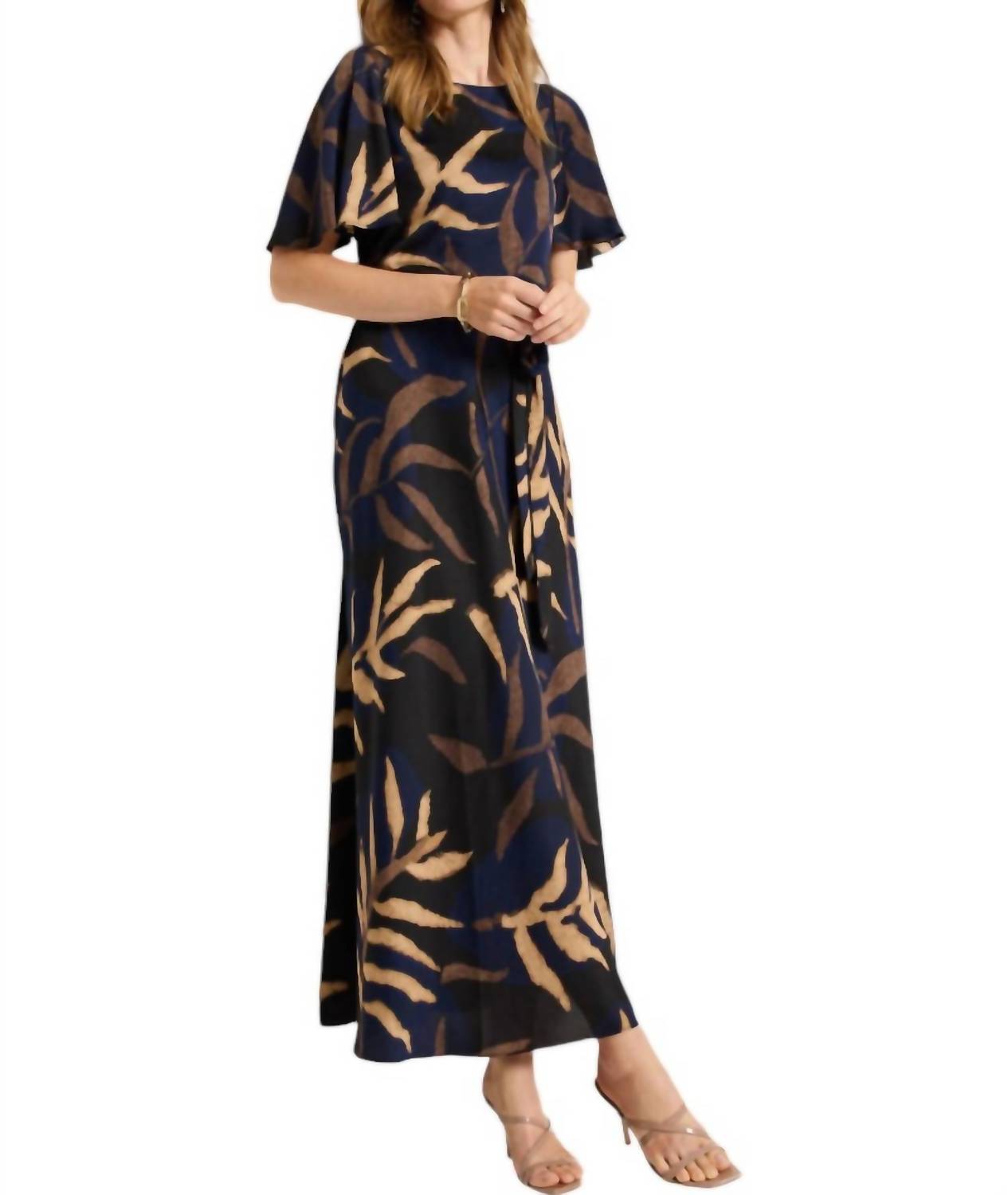 Nic + Zoe Women's Midnight Fern Brooke Dress in indigo multi - women's dress