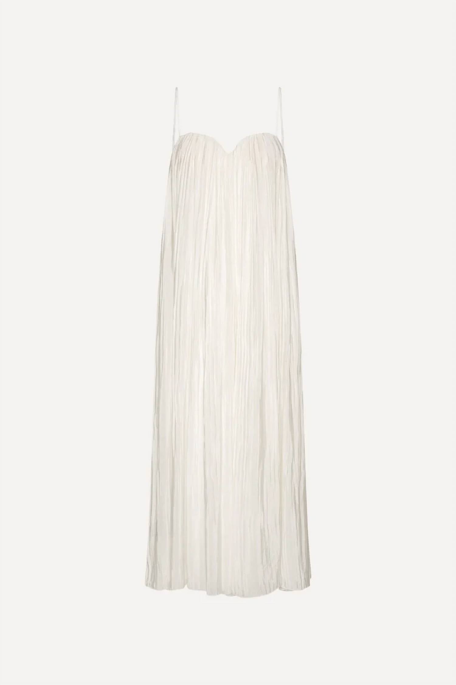 Rotate - PLEATED MIDI STRAP DRESS