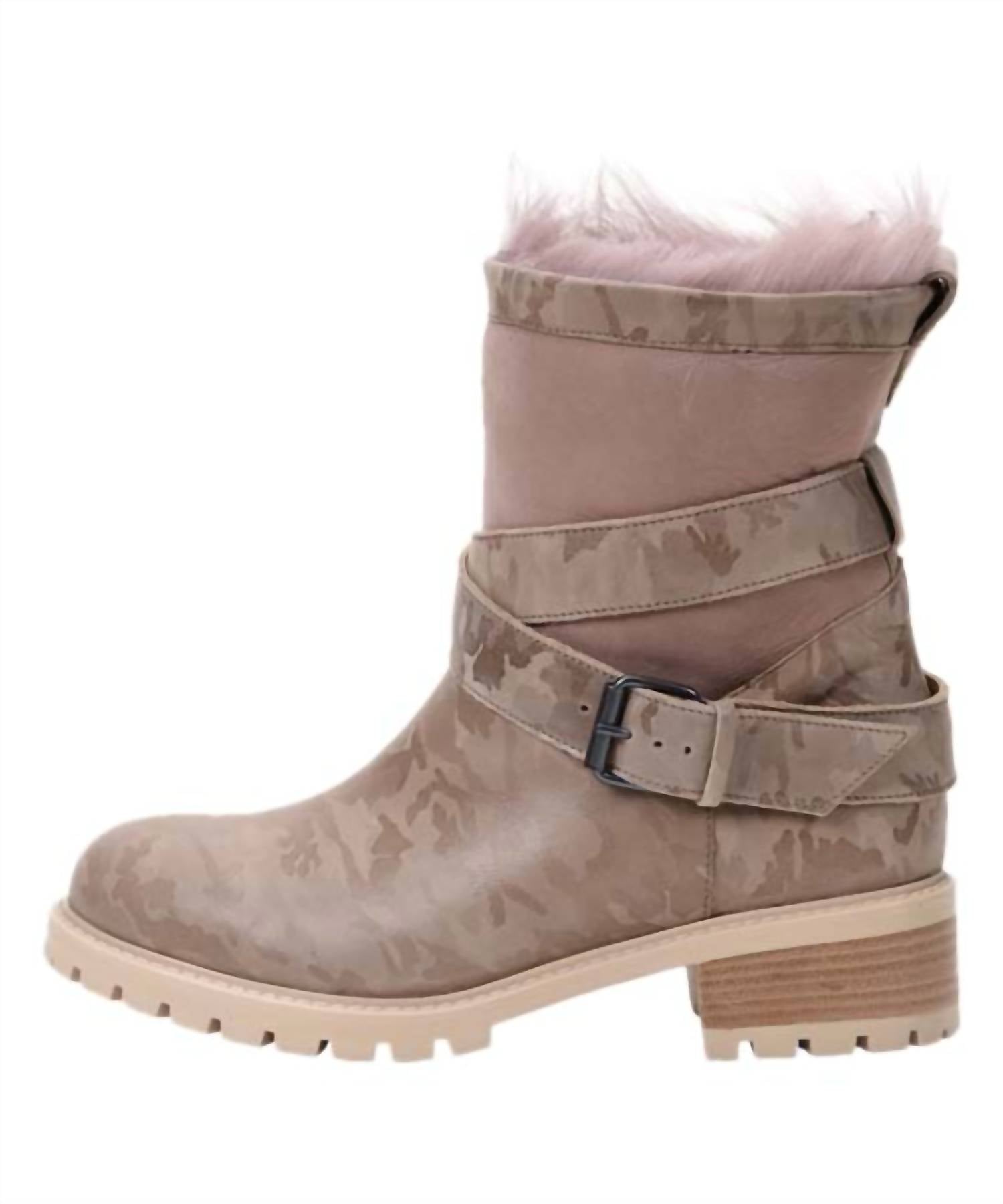 EMILINA WEATHERPROOF SHEARLING MOTO BOOT