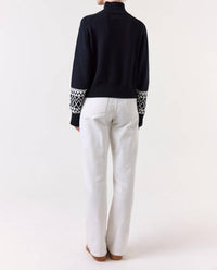 Wispr - Geo Mock Neck Sweater