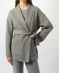 Joseph Ribkoff - Belted Shawl Collared Coat