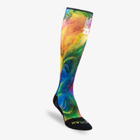 Zensah - Unisex Color Explosion Compression Knee High Socks