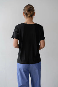 Donni. - Jersey Relaxed V-neck Top