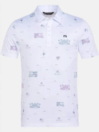 Travismathew - Tiki Mapes Print Half-sleeved Polo