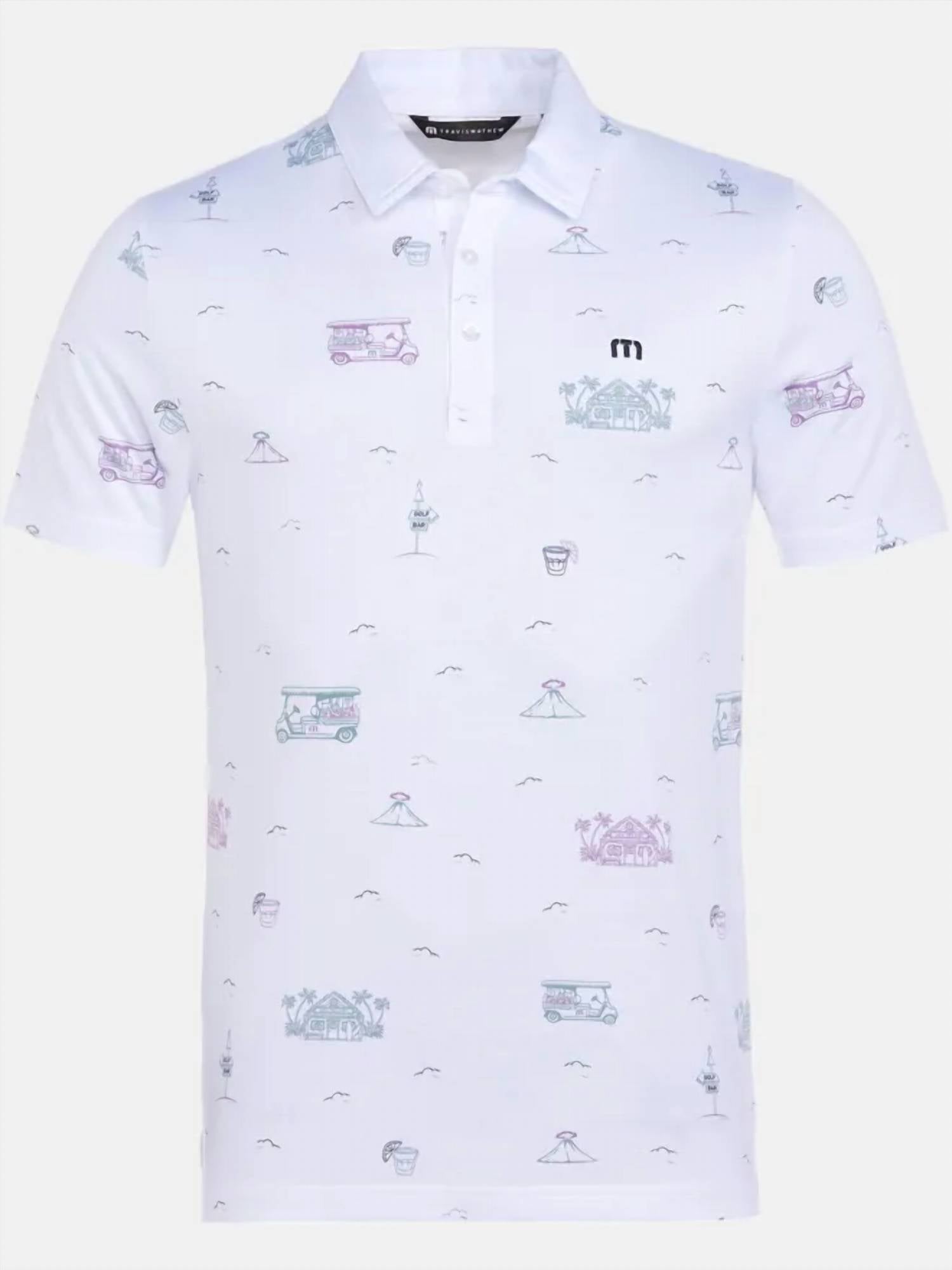 Travismathew - Tiki Mapes Print Half-sleeved Polo