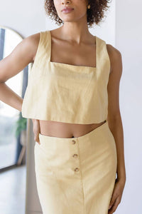 Moon River - Sleeveless Crop Top