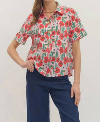 Entro - Kittridge Floral Blouse