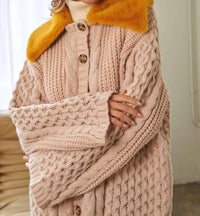 Davi & Dani - Jones Vintage Contrast Collar Cardigan