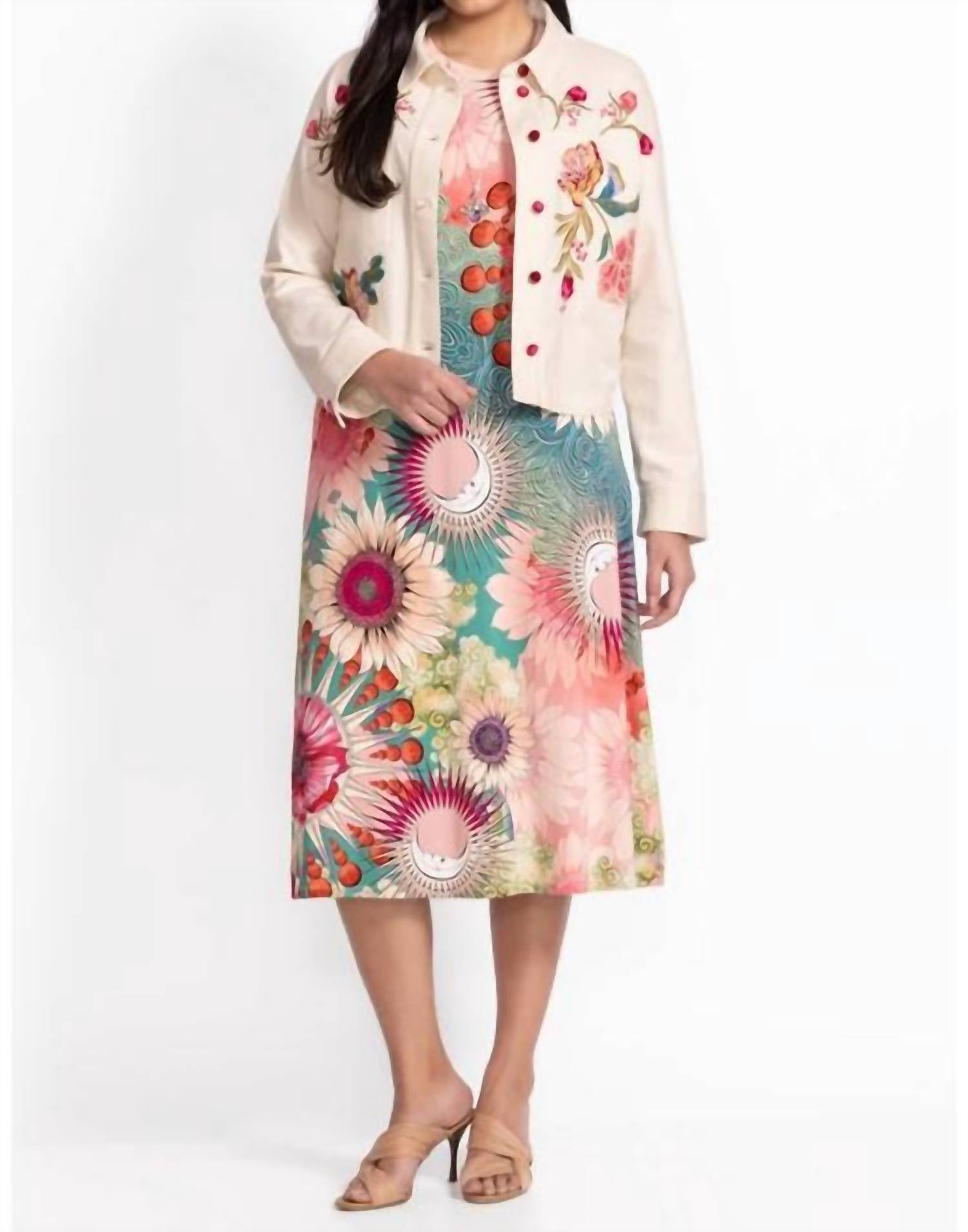 Johnny Was - Janie Favorite Cap Sleeve Dress - Plus